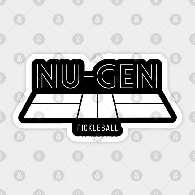 NGP-court wh Sticker by Nu-Gen Pickleball